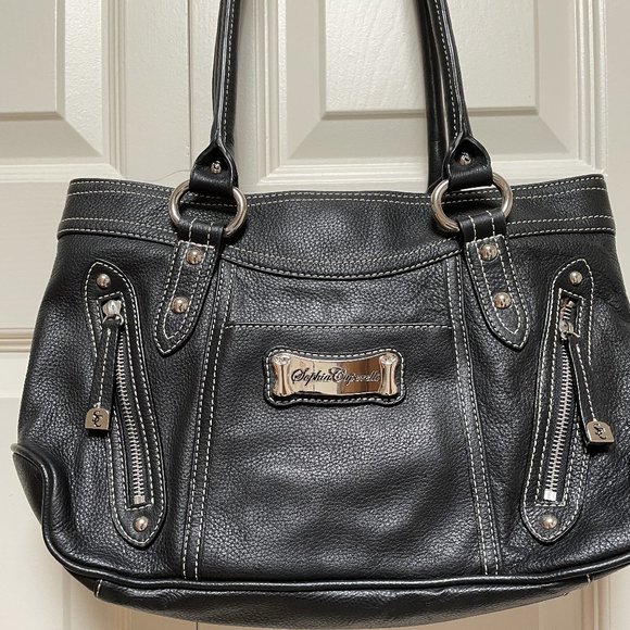 Sophia Caparelli black leather hobo handbag with a brand new wallet included. - Picture 1 of 5